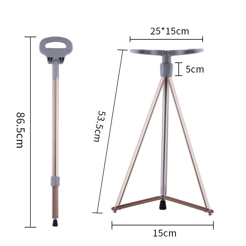 Unlock Your Adventure with the Multifunctional Aluminum Alloy Folding Trekking Pole Crutches